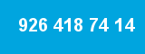 926 418 74 14 926 418 74 14